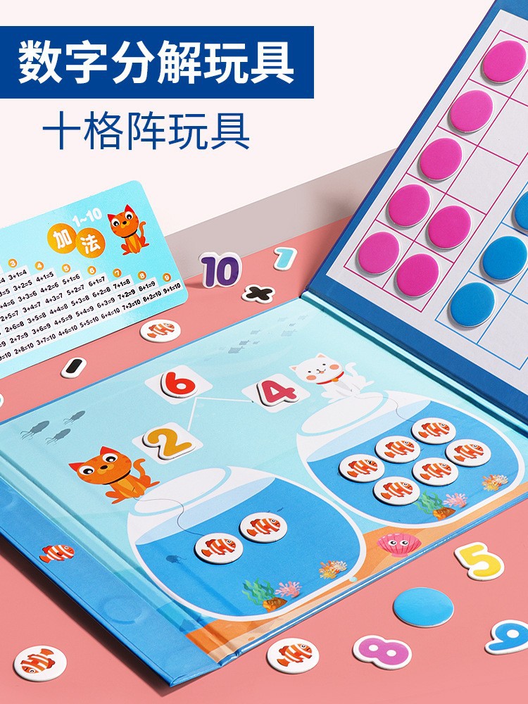 Cientos de tableros, ayudas didácticas Montessori, magnetismo para niños 1 a 100 tableros digitales, cientos de tablas, educación temprana, iluminación, juguetes intelectuales