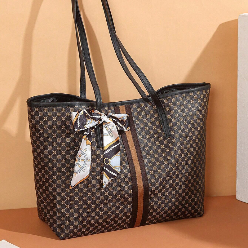2024 bolso de moda damas de moda vieja flor de gran capacidad tote bufandas bolso de madre