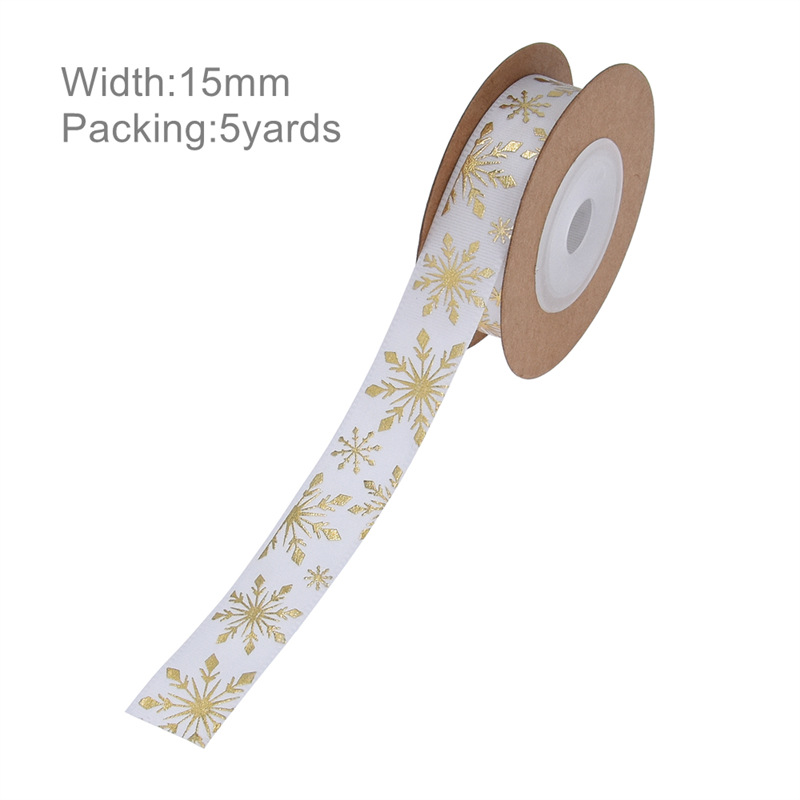16 transfronteriza AliExpress cinta de Navidad cinta impresa embalaje de regalo Navidad cinta decorativa 5 yardas en stock