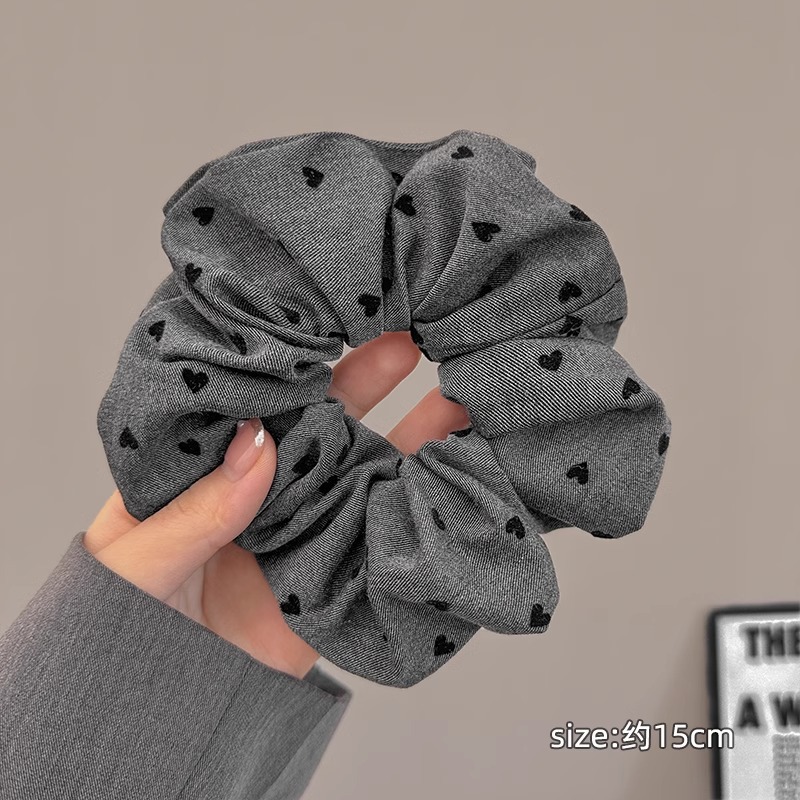 Anillo de cabello de intestino grande coreano para mujeres de alto nivel toallas cuadradas cuerdas de cabello de alta elasticidad y elásticas duraderas flojas flojas