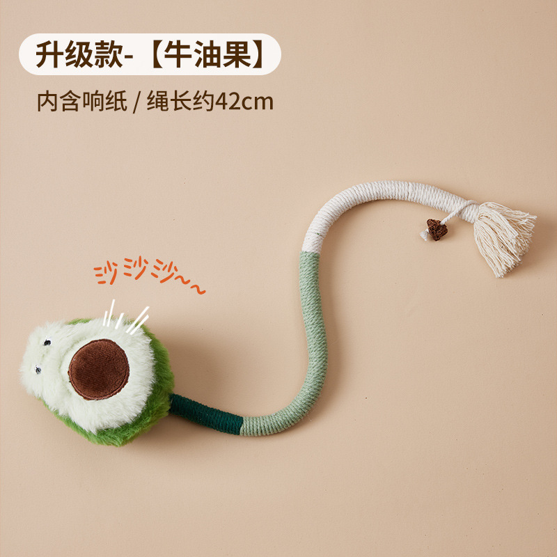 Cuerda de mordedura de gato diente molar limpieza auto-Hola alivio tapado durable cuerda de mordedura de gato artefacto molar Amazon al por mayor