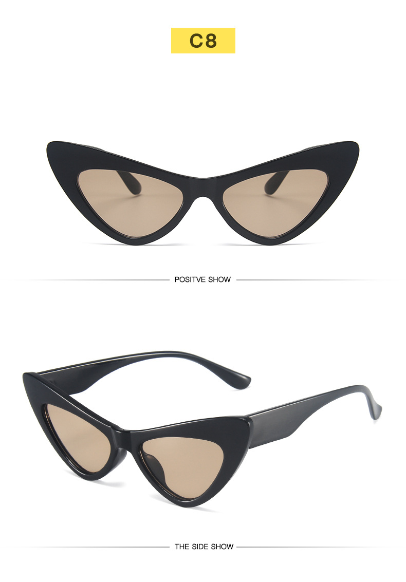 Retro Geometric Ac Cat Eye Full Frame Women's Sunglasses display picture 5