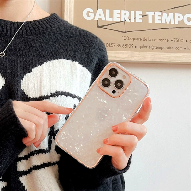 Чехол для телефона Apple iPhone 13 совместимый защитный чехол, перламутровый тонкий