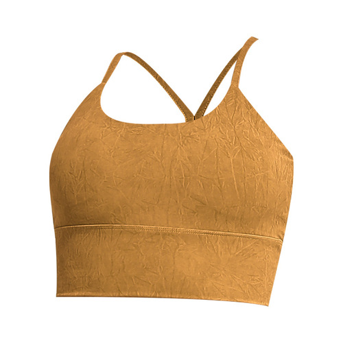 European and American sports bra women's running yoga vest without steel ring push-up shock-absorbing fitness wear beautiful back shock-proof bra