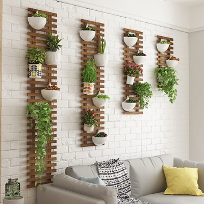 balcony Flower trellis metope Decorated wall wall Wall hanging decorate Botany Showy Hanging Wall Flower pot pylons