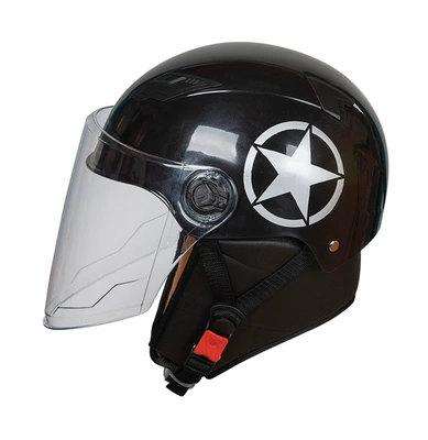 Motosiklet kaskı (dəbilqə) Men and Women, Winter Neck - wind-cap-black-with-tea-mirror