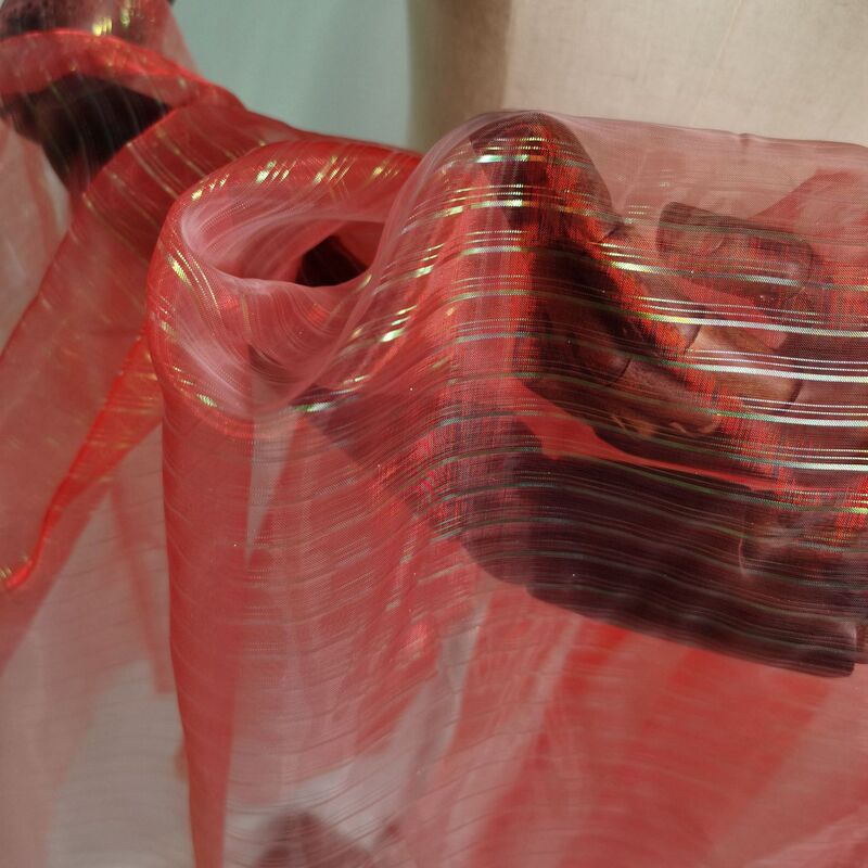 Color Bridge Yarn Magic Color Flat Gold Silk Metal Wire Broad Stage Costume Decorations Ribbon Organza Fabric