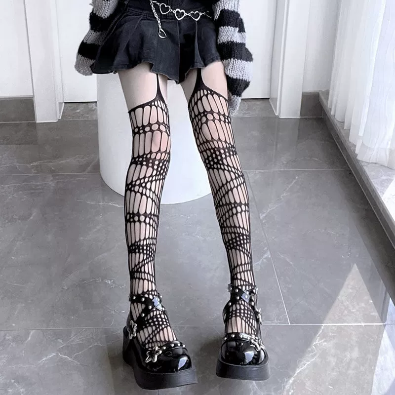 Колготки, сеть, стильLolita, утягивающий эффект