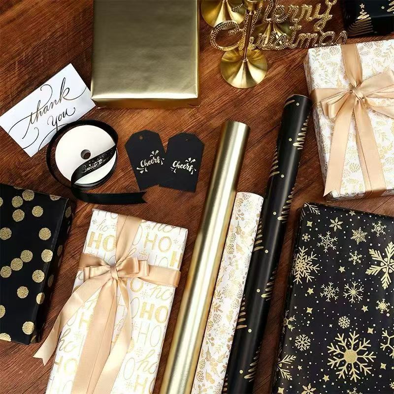 Explosiones transfronterizas de gran tamaño de serie de alta gama de copolímero caja de regalo de Navidad embalaje de papel de papel embalaje de regalo
