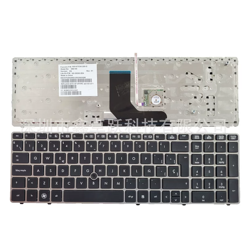 HP, совместимая ноутбук, клавиатура, 6560b, 6565b