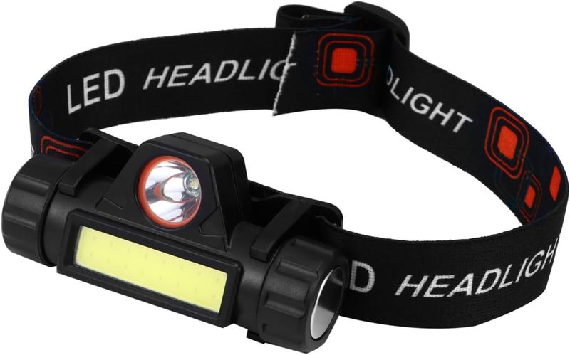 クロスボーダー強力ヘッドライト LED マグネットヘッドマウント長距離照明登山キャンプ USB 充電遠近ハイライト|undefined