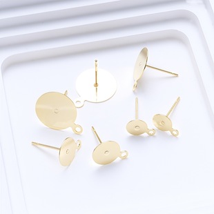��ɫ18K����ƽ�控��ƽ�׶�ᘿ�925���~� DIY����Ʒ���϶����