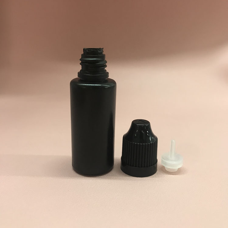 15ML小瓶子黑色壶 胶水壶包装瓶 PE塑料鱼饵空瓶颜料瓶尖嘴油墨瓶