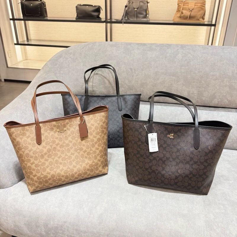 Koujia city33 high-quality tote bag, printed shopping bag, mother-and-daughter bag, large-capacity shoulder bag, handbag for women