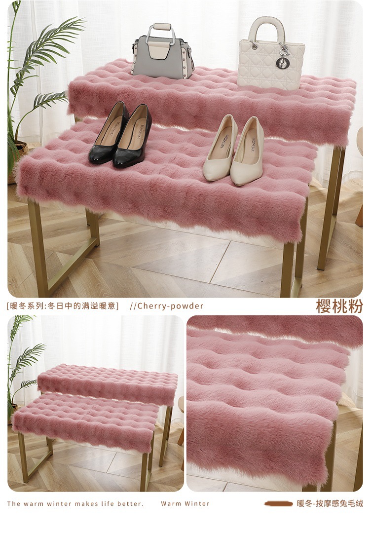 High-End Carpet, Plush Mat, Thickened Sleeping Pad, Transformation Tool for Bedroom, Fluffy Carpet Covering the Entire Room