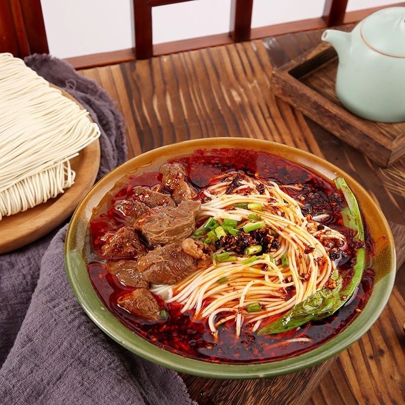 蘭州ラーメン手作り風味麺龍ひげ麺朝食調理麺インスタント全粒麺全箱卸売|undefined