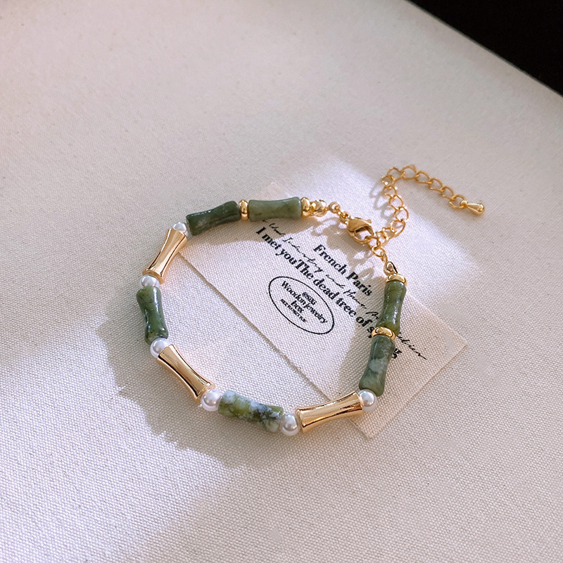 143 brazaletes - oro - verde