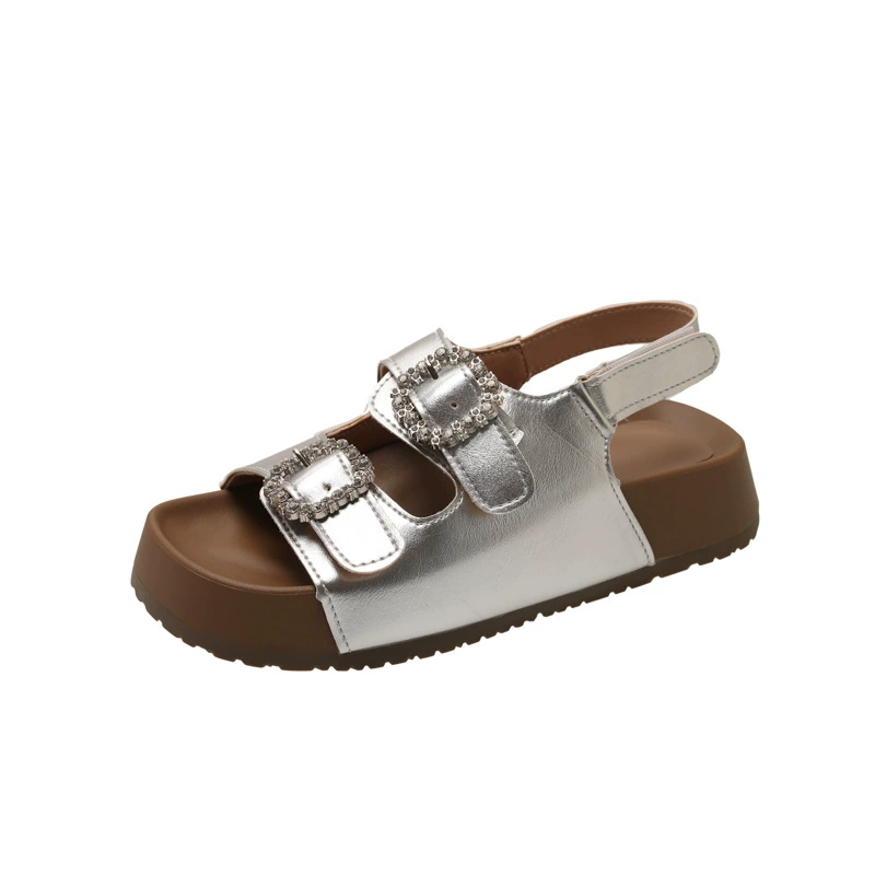 Summer slide platform, slippers, fashionable universal beach footwear for leisure, 2025 years