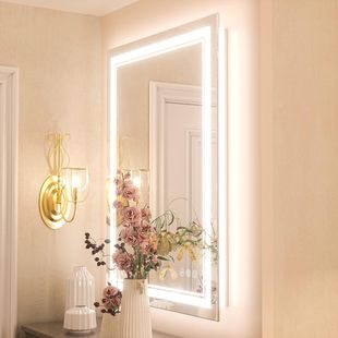 Household Smart Led with Light Luminous Touch Screen Wall-Mounted Mirror Bathroom Anti-Fog Bathroom Mirror