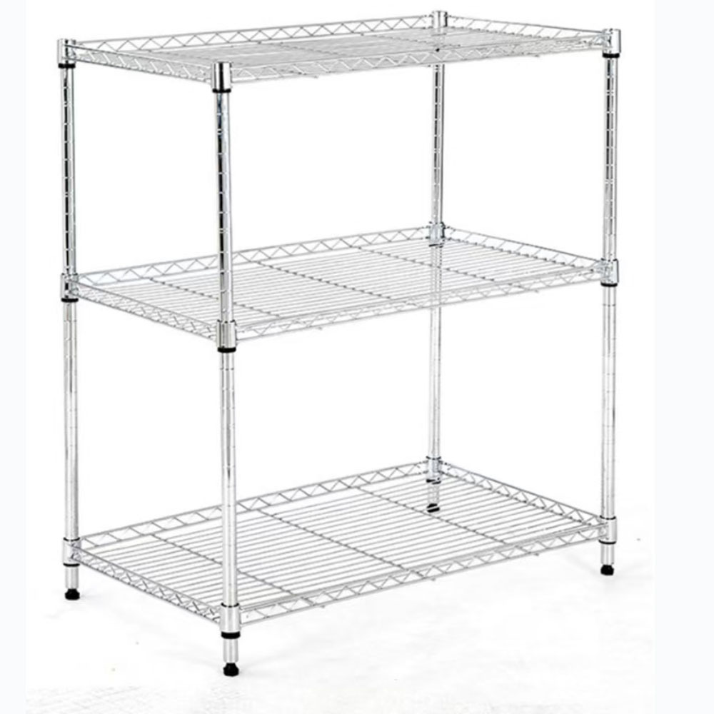 供应多层镀铬货架线网推车不锈钢超市物流酒店线自由组合网货架