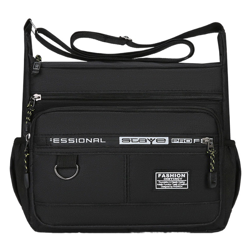 New Shoulder Bag Nylon Cloth Large Capacity Street Stall Hot Selling Crossbody Bag Business Casual Bag Men's Mobile Phone Bag Wholesale