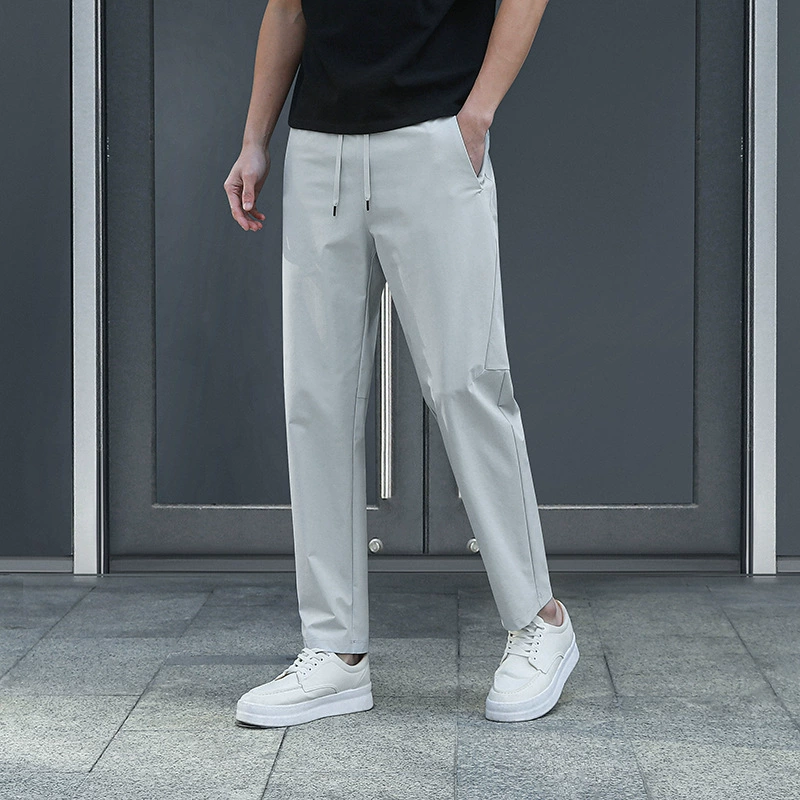 Весенние и летние новые мужские хлопчатобумажные быстродушащие повседневные брюки дышащие простые модные повседневные спортивные брюки на открытом воздухе брюки мужчины