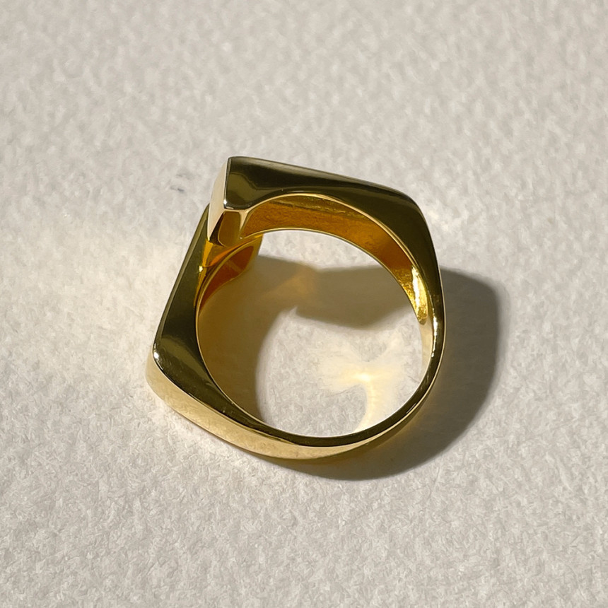 1 Piece Simple Style Solid Color Metal Plating Womenu0027S Rings