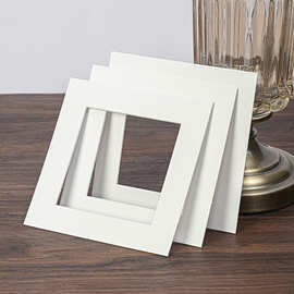 厂家定制相框卡纸配套装饰照片墙内衬白卡纸装裱现货批发手工定制