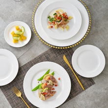 骨瓷五星酒店家用西餐平盘牛排盘凉菜盘糕点盘早餐盘垫碟陶瓷浅盘