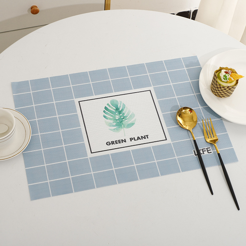 时尚餐垫印花PVC餐垫防水防油餐桌垫数码印花特斯林餐垫西餐餐垫详情9