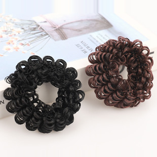 Wig Women's Hair Loop Hair Flower Jewelry Disc Hair Flower Bute Jewelry Hair Coiler Ball Head Fashion Fluffy Head Flower