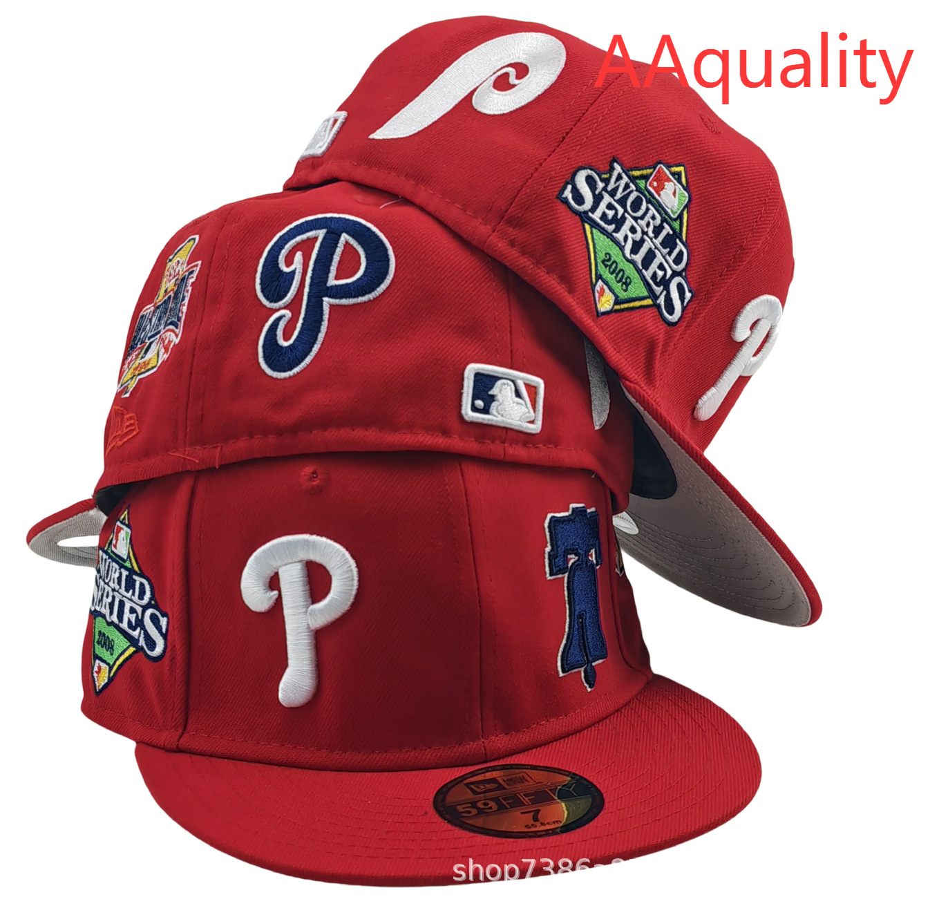 2025 nueva venta caliente exportación transfronteriza MLB gorra de béisbol AA patrón ala plana tamaño de moda sombrero de ala plana