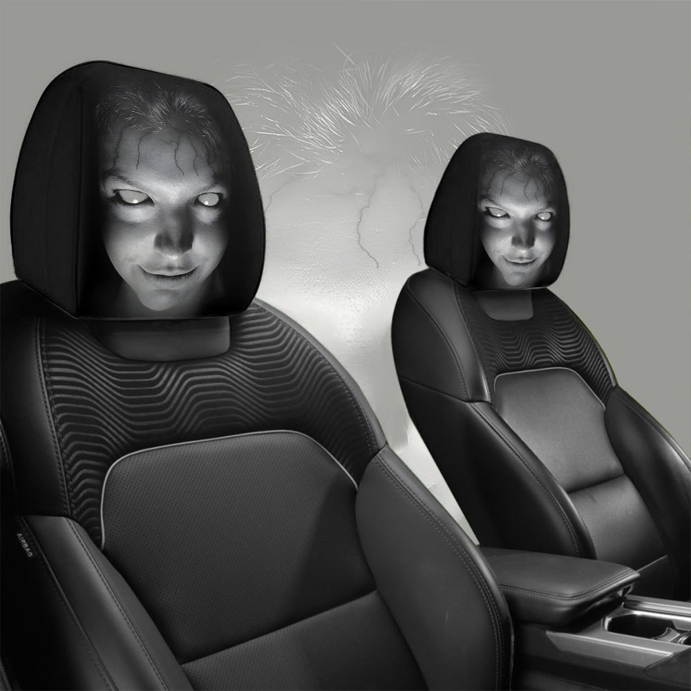 Car Headrest Cover, Factory Direct Sales, Portrait Printing, Can Be Labeled and Shipped on Behalf of the Customer, Custom-Made from Provided Images, Popular Cross-Border Product, Universal