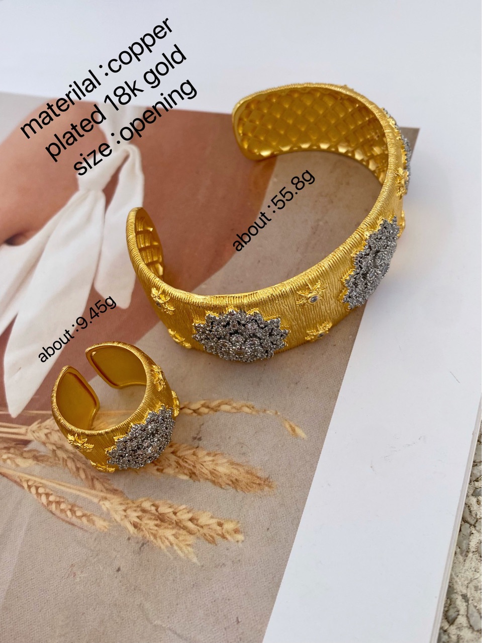 12g Weight Rings, Bangle Classification 1 Piece Quantity Holiday, Daily Occasion Copper Material Geometric Pattern All Seasons Season Women's Gender Plating Design Glam, Classic Style Style Wholesale Jewelry Glam Classic Style Geometric Copper Plating Rings Bangle 3