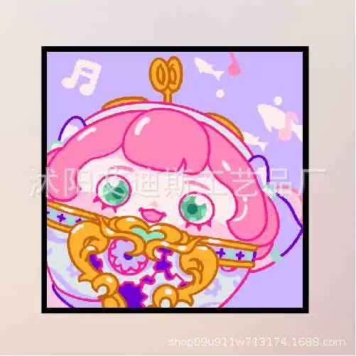 DIY заполнение детской цифровой масляной живопись красивый стиль оформление Sanrio ручной заполнение цвет терапия картина производитель оптом