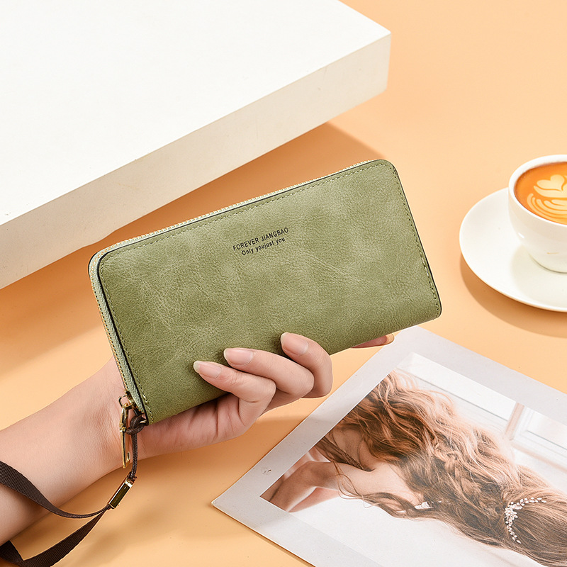 Cartera larga multifunción para mujer con porta móvil