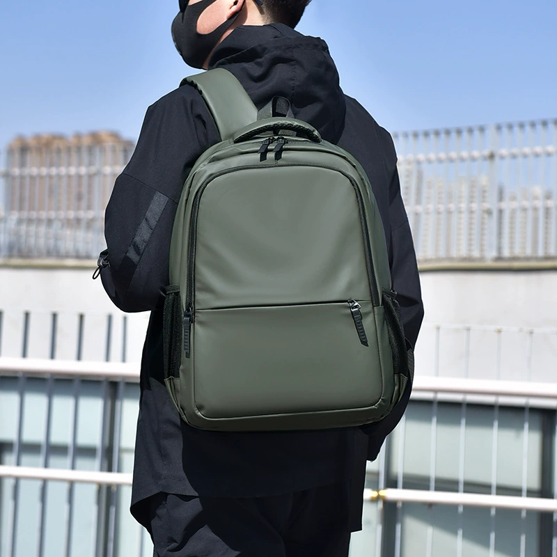 Capacious summer backpack for traveling, laptop, business version