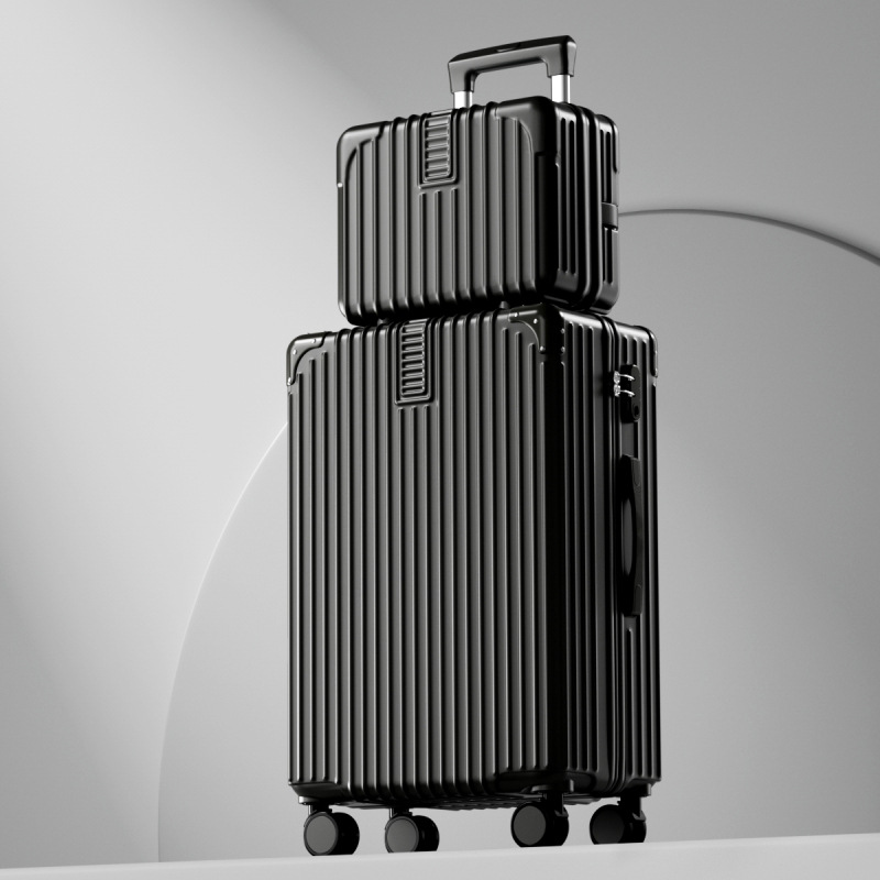 Mother-child box 607 black [classic style + with compartment + five-hole reinforced silent wheels]