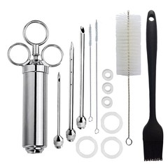 New Stainless Steel Spice Syringe with Turkey Needle FDA Certified for BBQ Tools Available Same Day