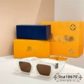 Gradient white frame brown lenses