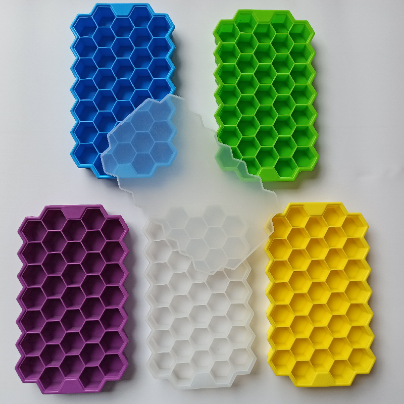 Bandeja de hielo de silicona 160 bandeja de hielo 37 rejilla de silicona panal bandeja de hielo caja de hielo