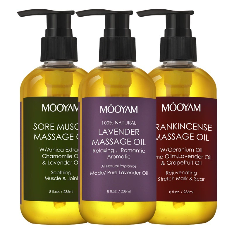 Масло для массажа тела Лаванда Травяной салон красоты Отодвинуть плечо Шея Соскабливание Расслабление Активирующий мышцы Массаж Эфирное масло