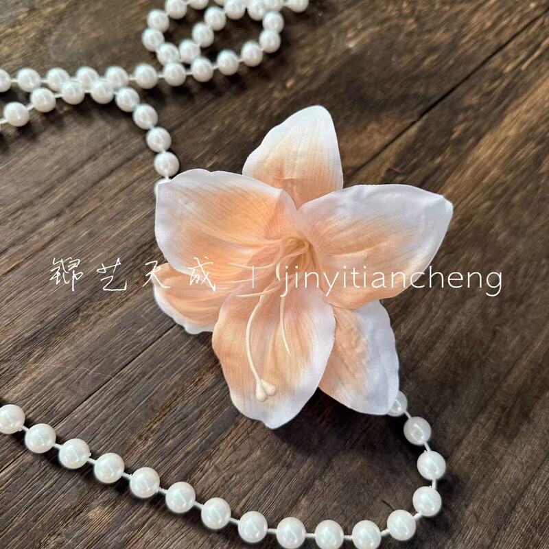 3D打印萱草百合花朵仿真花手工diy鞋花发夹装饰百合花朵批发家居|undefined