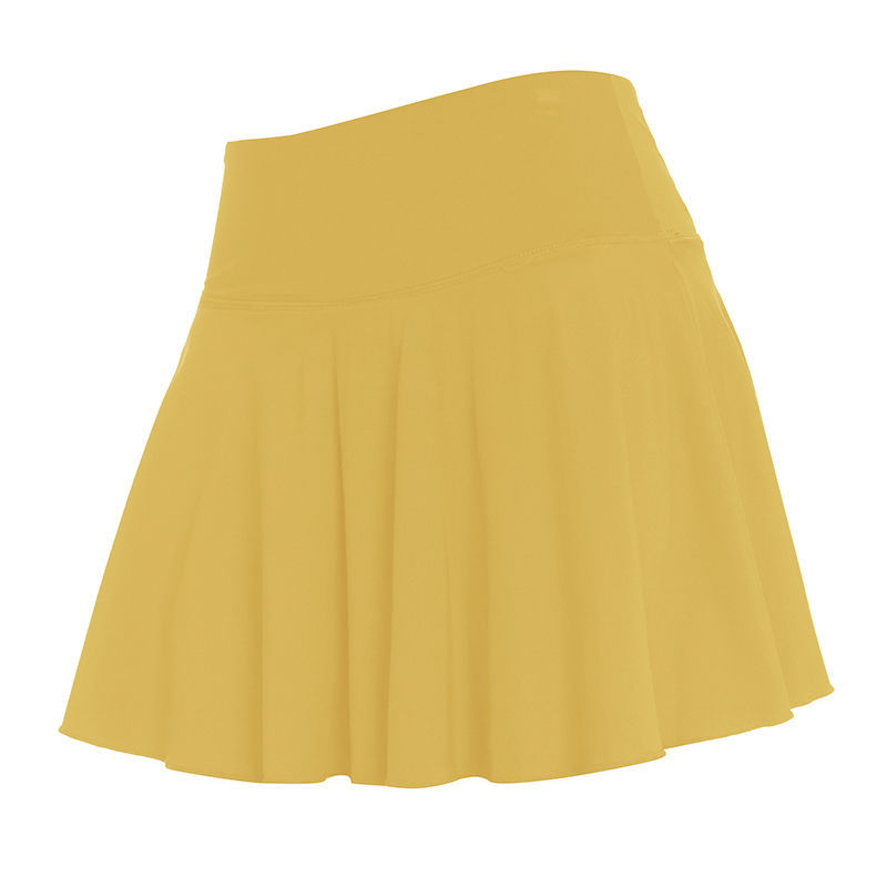 Falsación de dos piezas de falda deportiva corta de verano para mujeres correr alto elástico transpirable falda de yoga falda de tenis