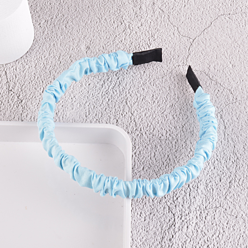 80g Weight Headwear Classification Travel, Birthday, Festival Occasion Geometric Pattern Women'S Gender Sky Blue, Orange, Dark Blue, White, Pink, Purple, Red, Green, Skin Color, Blue, Yellow, Black Color Fashion Candy Color Solid Color Sponge Wide-sided Headband Wholesale 14