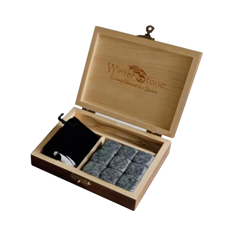 木盒带夹子3灰色花岗岩