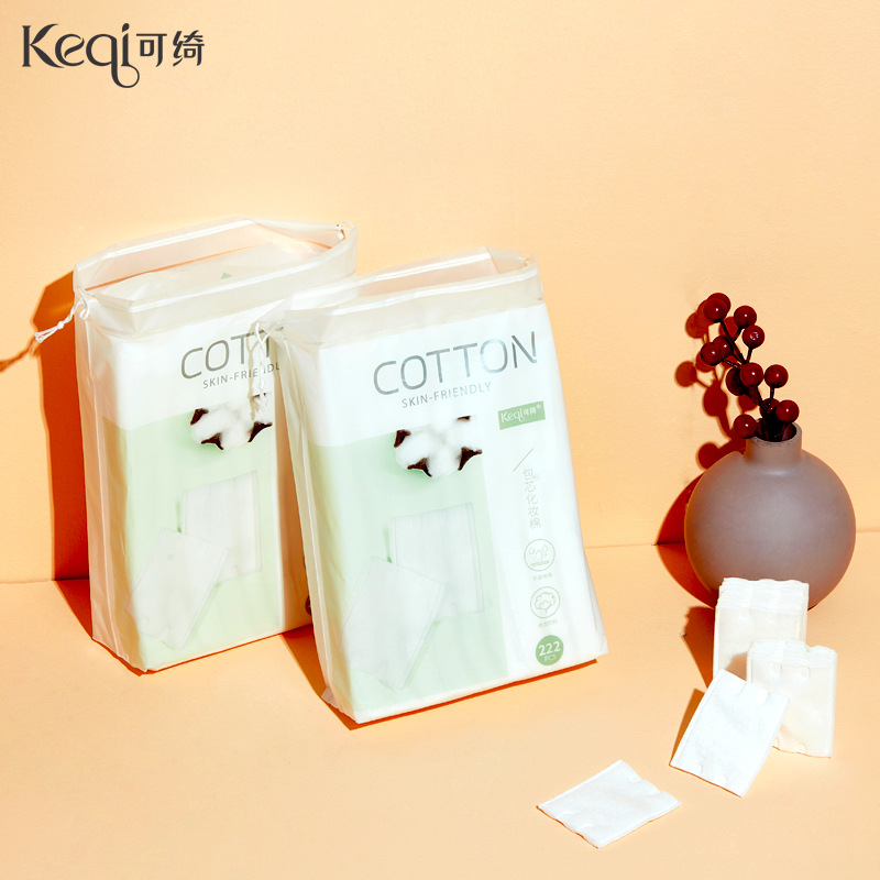 Keqi Makeup Cotton Disposable Nail Polish Remover Cotton Three-layer Thickened Beauty Salon Makeup Remover Cotton Soft Skin-friendly Makeup Cotton