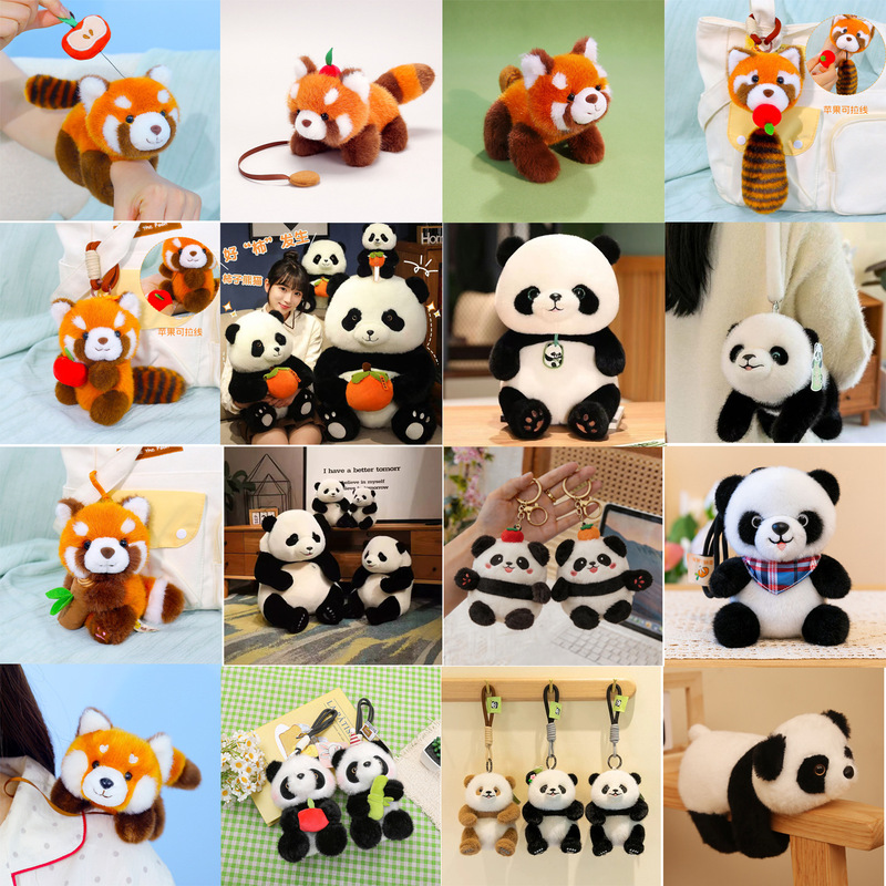 Cute Giant Panda Doll Plush Toy National Treasure Panda Doll Pendant Small Jewelry Cloth Doll Tourist Souvenir Cute Giant Panda Doll Plush Toy National Treasure Panda Doll Pendant Small Jewelry Cloth Doll Tourist Souvenir