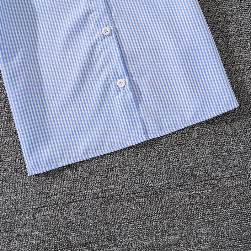 7-12 Nyt Børnetøj Mellemstor og Stor Stribet Langærmet T-shirt Top Piger Sæt_voghion.com