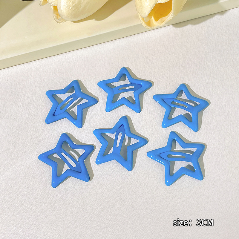 Linda estrella y2g horquilla hembra clip lateral flequillo BB clip horquilla para niños dopamina clip de color tocado